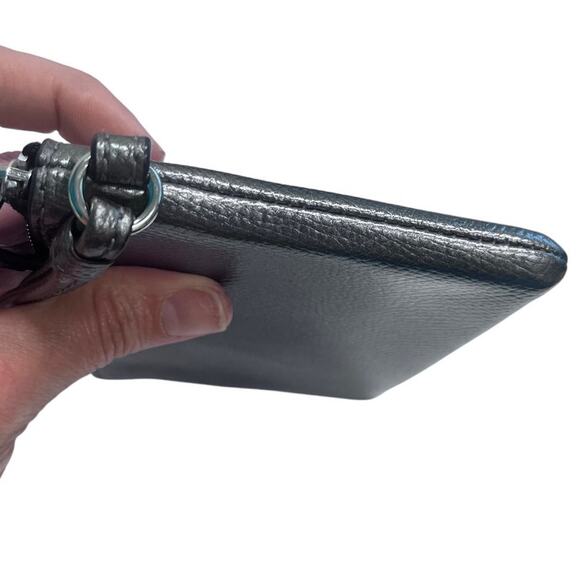 EUC Gunmetal Gray Coach Wristlet - Picture 6 of 9